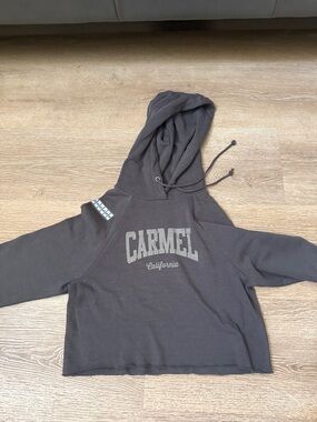 Carmel California Kids Hooded Sweatshirt - Charcoal